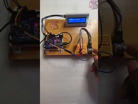 Text Input with Rotary Encoder and LCD Display