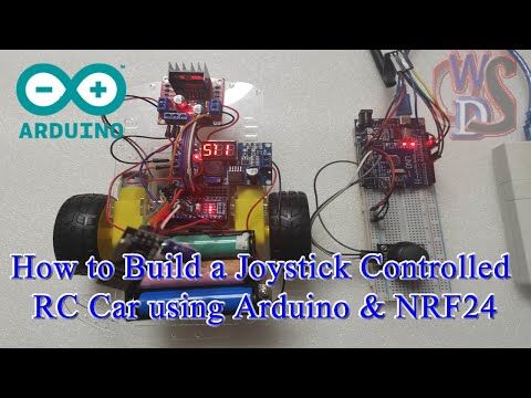 How to Build a Joystick Controlled RC Car using Arduino & NRF24