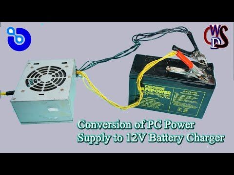 How to Convert a PC Power Supply to a 12V Battery Charger | DIY Tutorial