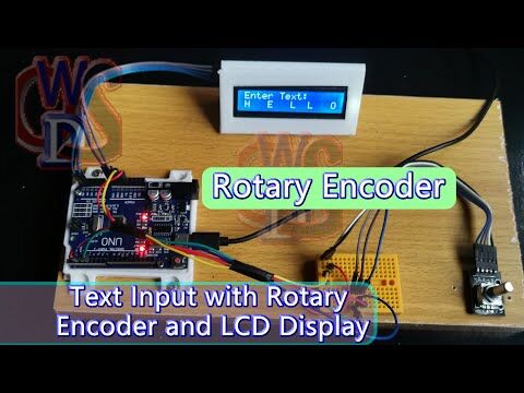 Text Input with Rotary Encoder On LCD Display